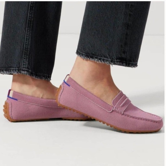Rothy’s The Drive Loafer Flat Slip On Desert Rose Pink Size W11 NWOB